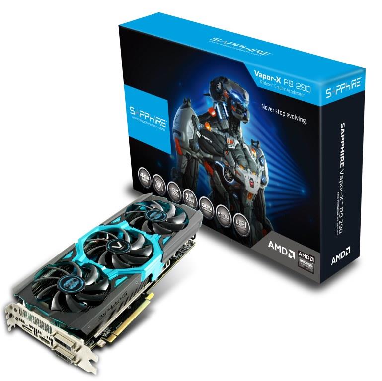 11227-05 R9 290 Vapor-X TRI-X 4GBGDDR5 DP HDMI 2DVI PCIE FBC